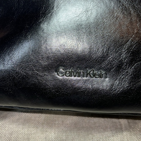 Calvin Klein Hailey Tote, Black with Black Chain - Picture 6 of 11